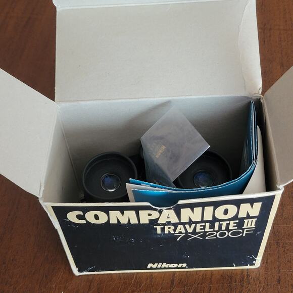 Vintage Nikon Travelite III 7 x 20 7.1  CF Travel Size Compact Binoculars - Picture 4 of 11